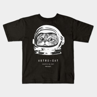 Astro Cat Planet Kids T-Shirt